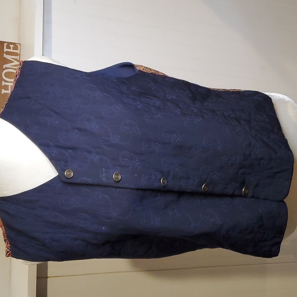 Vintage Pendelton Silk Blend Button Vest Size 14
